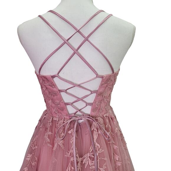 Beautiful Formal Gown Prom Dress Wedding Party Bridesmaid MOTB - Picture 3 of 15